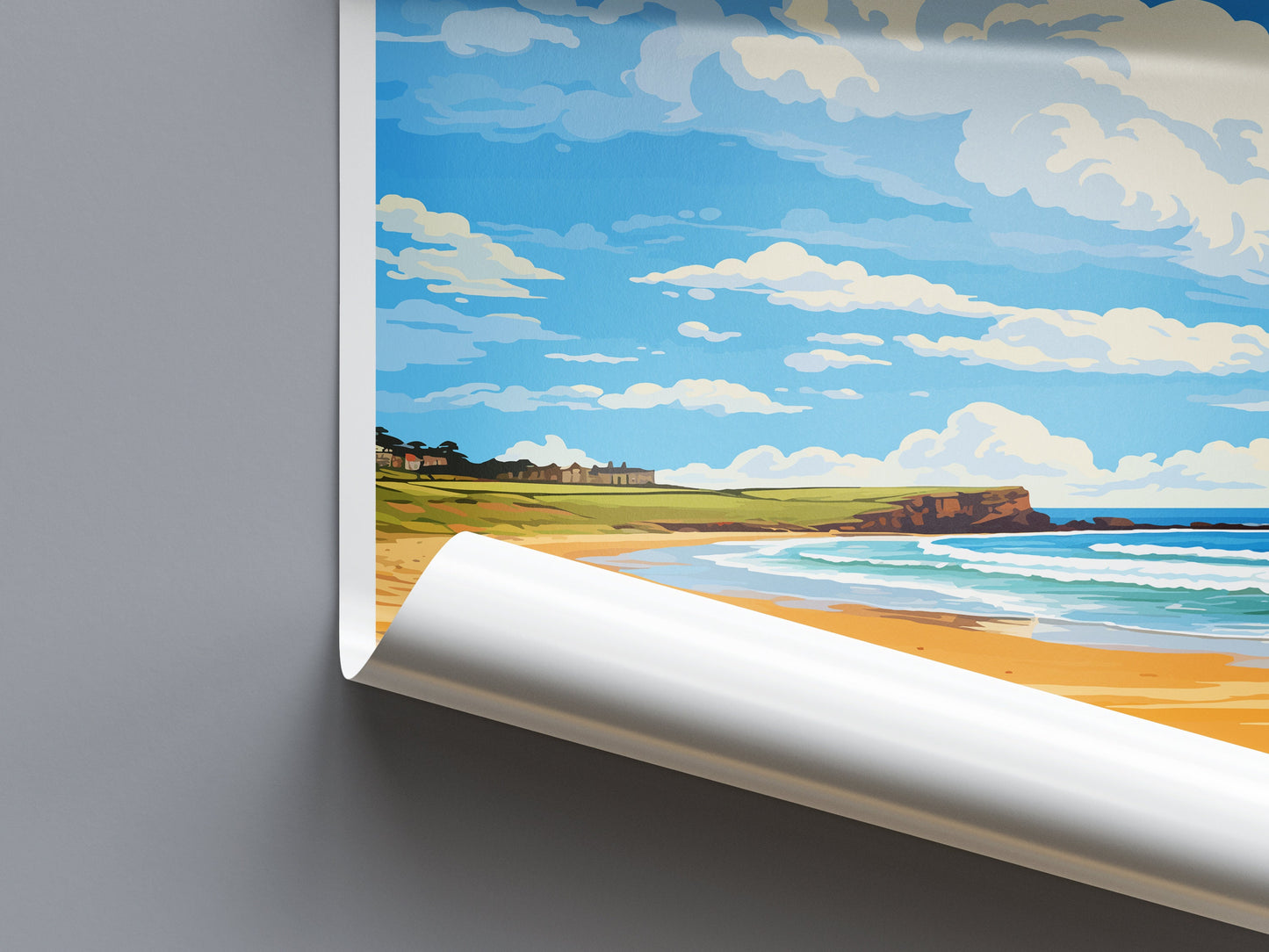 Constantine Bay Travel Print Wall Art Constantine Bay Wall Hanging Home Décor Constantine Bay Gift Art Lovers Cornwall Art Lover Gift