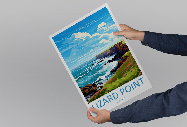 Lizard Point Travel Print Wall Art Lizard Point Wall Hanging Home Décor Lizard Point Gift Art Lovers England Art Lover Gift Lizard Point Art