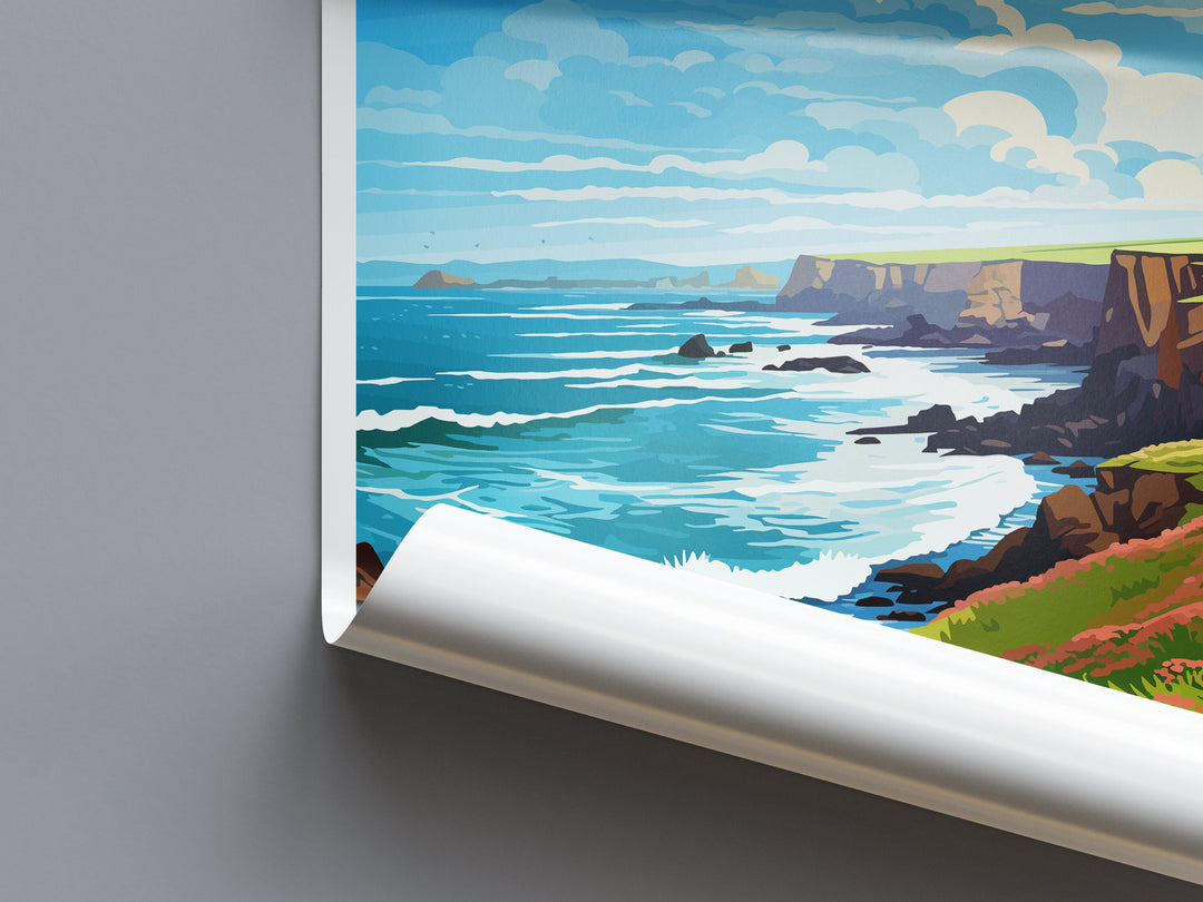Lizard Point Travel Print Wall Art Lizard Point Wall Hanging Home Décor Lizard Point Gift Art Lovers England Art Lover Gift Lizard Point Art