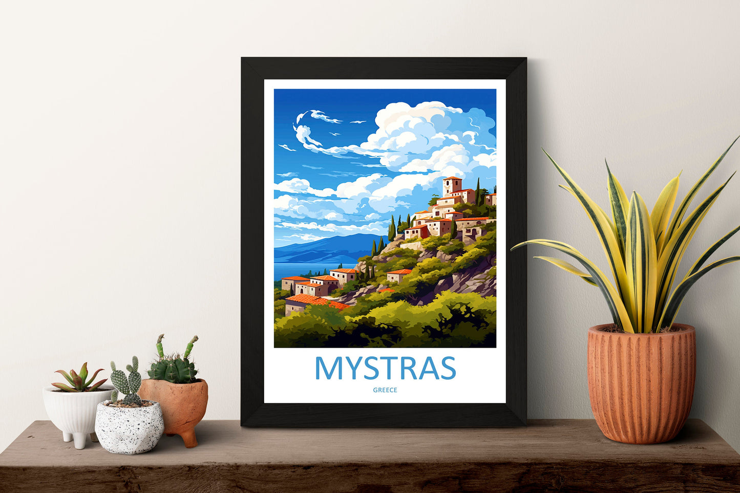 Mystras Travel Print Wall Art Mystras Greece Wall Hanging Home Decoration Mystras Gift Art Lovers Art Mystras