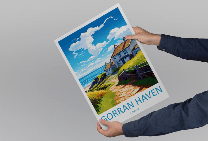 Gorran Haven Travel Print Wall Art Gorran Haven Wall Hanging Home Décor Gorran Haven Gift Art Lovers England Art Lover Gift