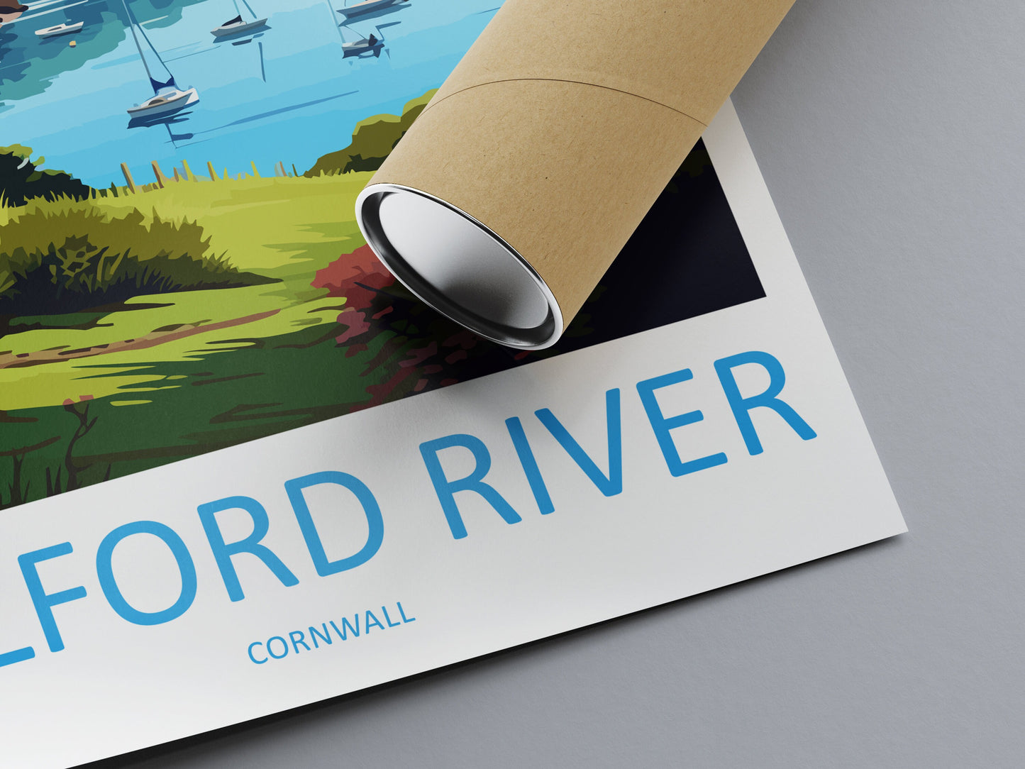 Helford River Travel Print Wall Art Helford River Wall Hanging Home Décor Helford River Gift Art Lovers England Art Lover Gift