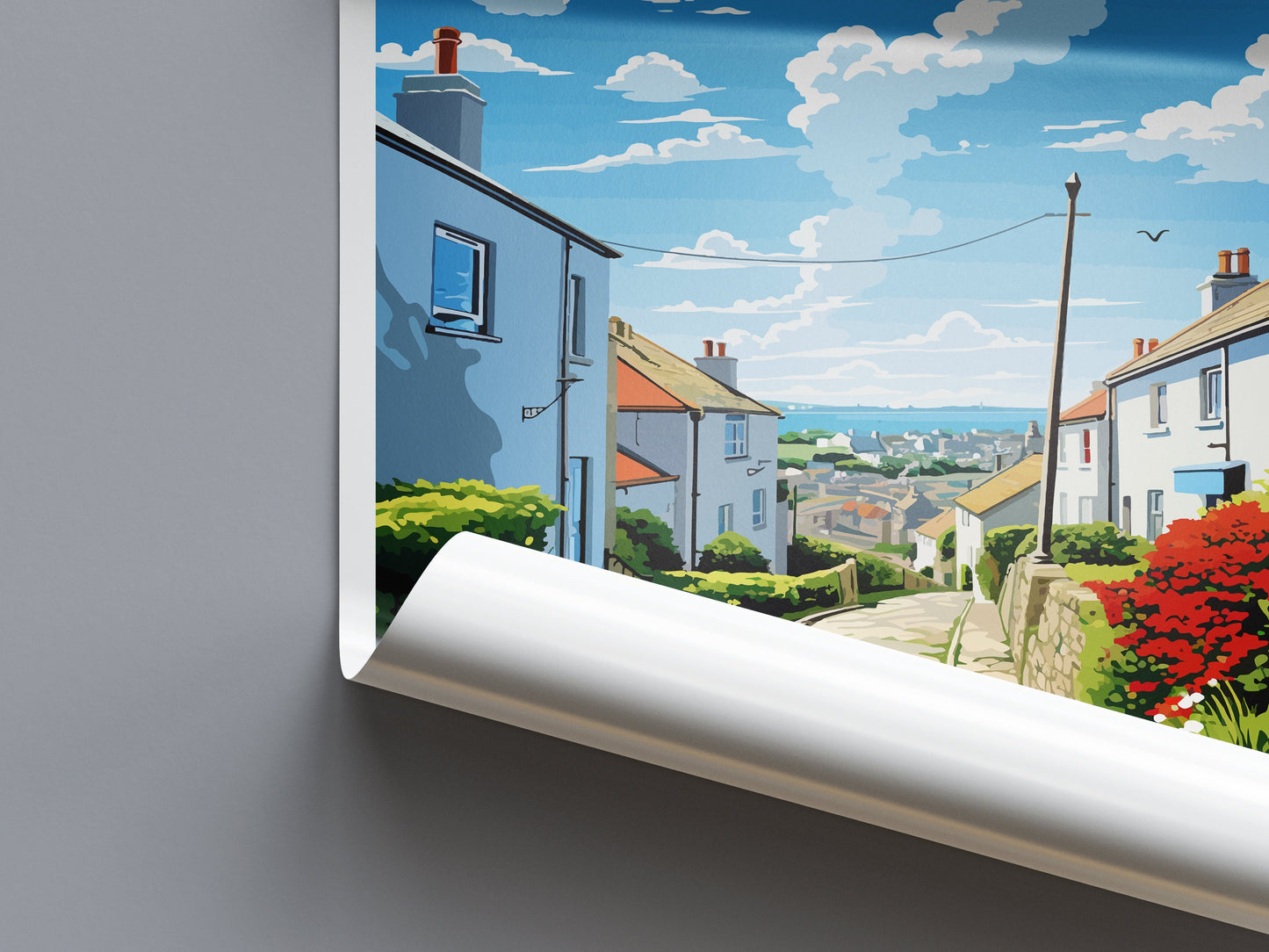 Helston Travel Print Wall Art Helston Wall Hanging Home Décor Helston Gift Art Lovers England Art Lover Gift