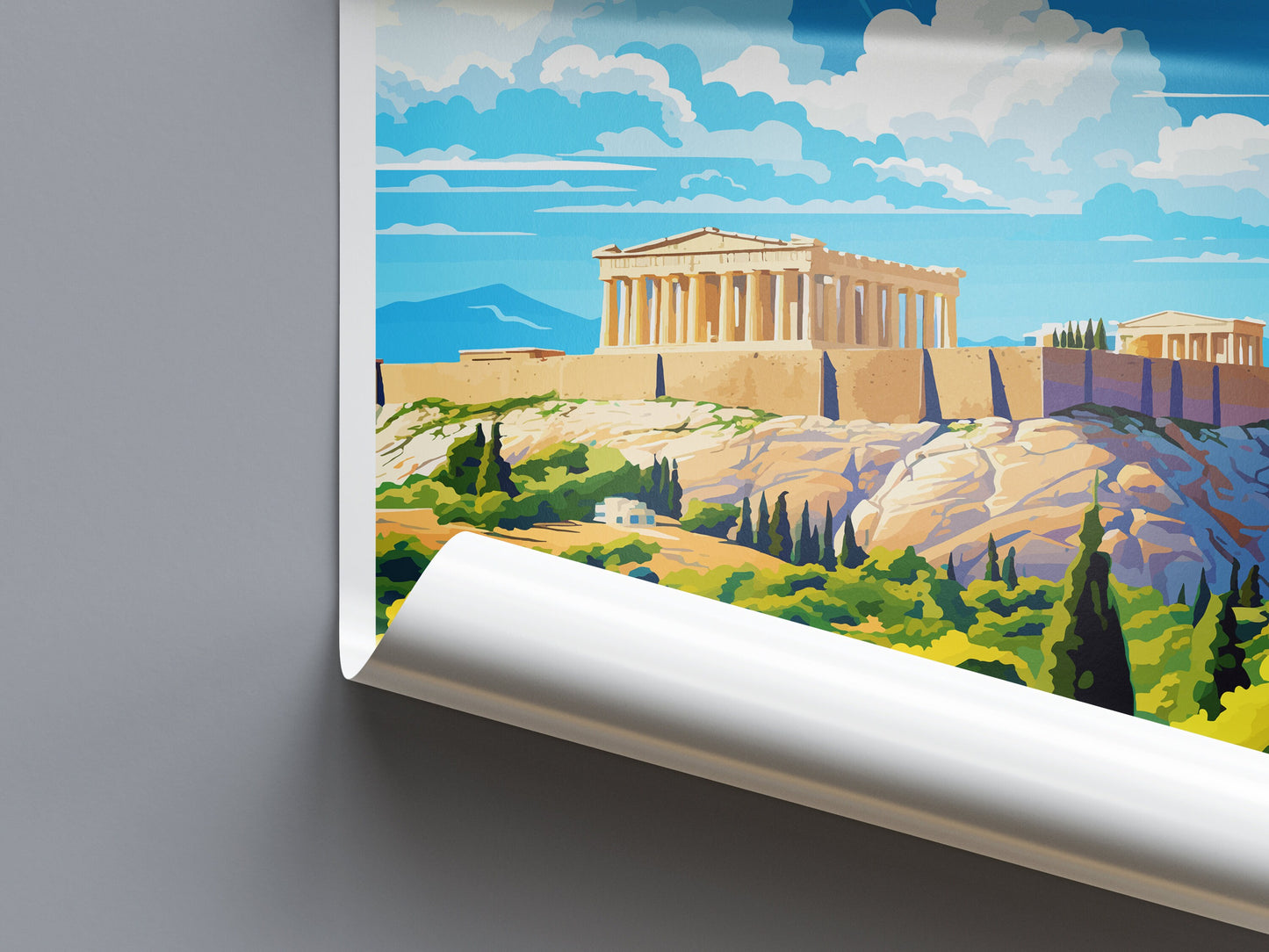 Athens Travel Print Wall Art Athens Greece Wall Hanging Home Decoration Athens Gift Art Lovers Wall Art Print Athens Greece Wall Poster Art