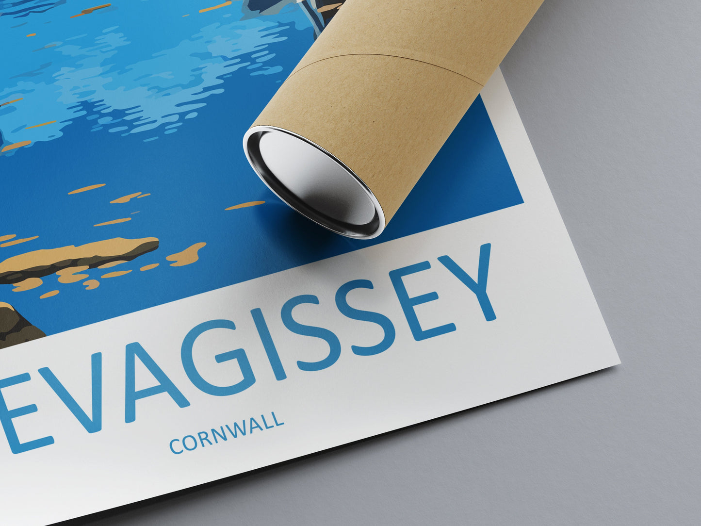 Mevagissey Travel Print Wall Art Mevagissey Wall Hanging Home Décor Mevagissey Gift Art Lovers England Art Lover Gift Mevagissey Poster