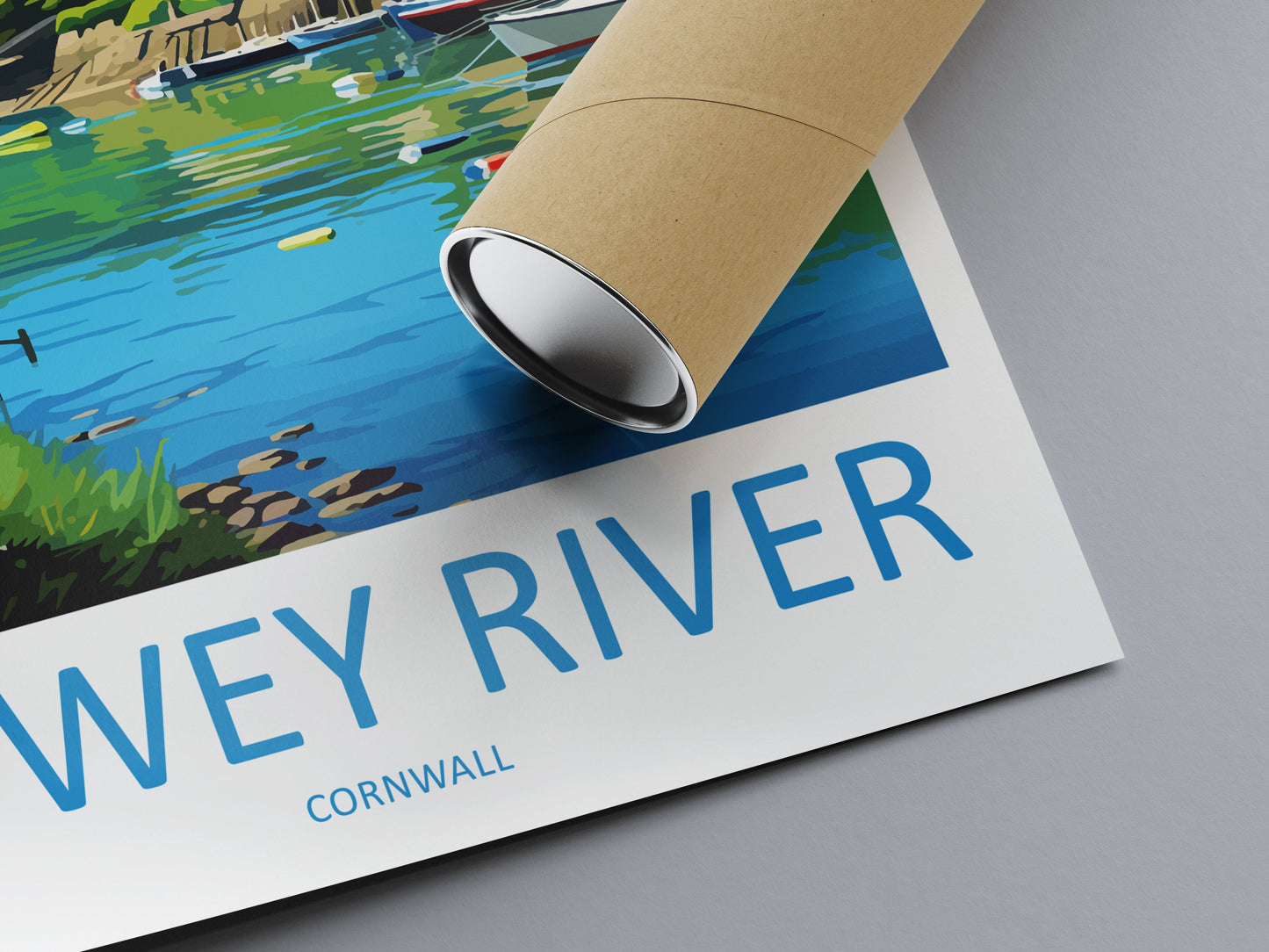 Fowey River Travel Print Wall Art Fowey River Wall Hanging Home Décor Fowey River Gift Art Lovers England Art Lover Gift Fowey River Poster
