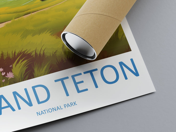 Grand Teton National Park Travel Print Wall Art Grand Teton National Park Wall Hanging Home Décor Grand Teton National Park Gift Art