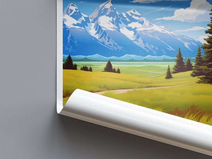 Grand Teton National Park Travel Print Wall Art Grand Teton National Park Wall Hanging Home Décor Grand Teton National Park Gift Art