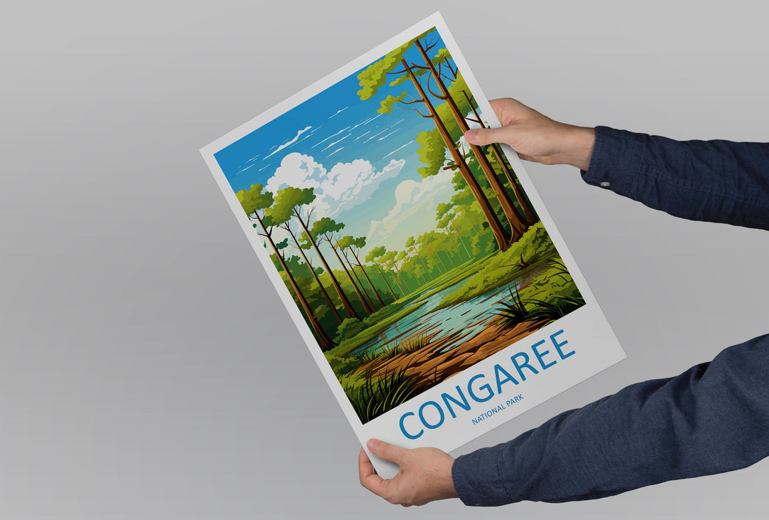 Congaree National Park Travel Print Wall Art Congaree National Park Wall Hanging Home Décor Congaree National Park Gift Art