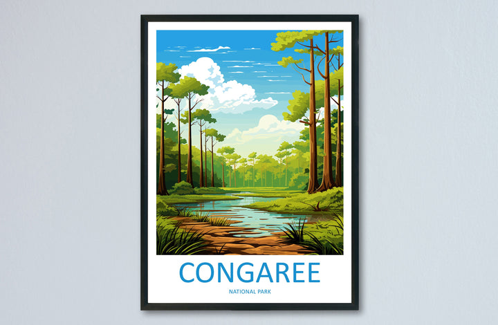 Congaree National Park Travel Print Wall Art Congaree National Park Wall Hanging Home Décor Congaree National Park Gift Art