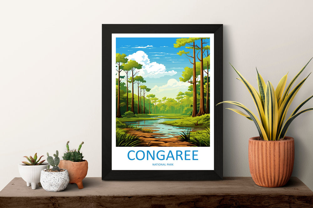 Congaree National Park Travel Print Wall Art Congaree National Park Wall Hanging Home Décor Congaree National Park Gift Art