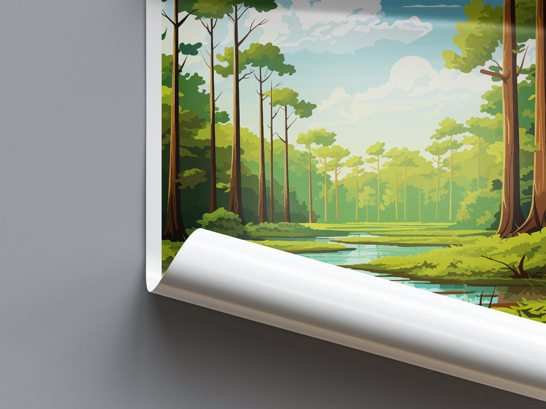 Congaree National Park Travel Print Wall Art Congaree National Park Wall Hanging Home Décor Congaree National Park Gift Art