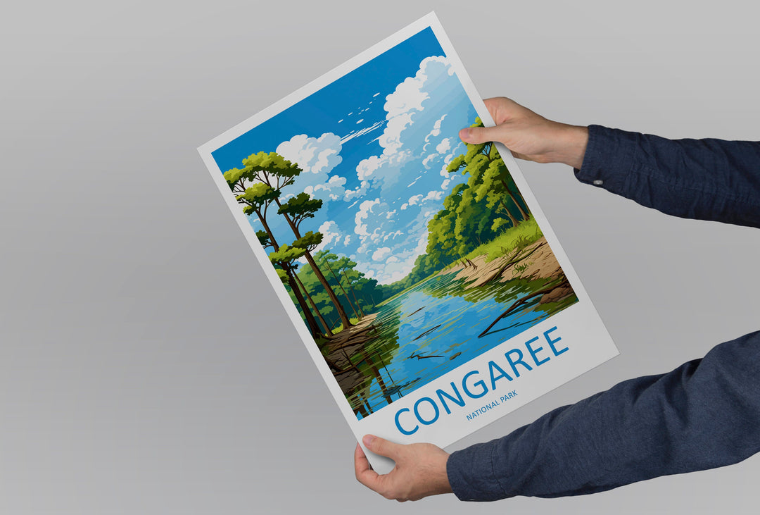 Congaree National Park Travel Print Wall Art Congaree National Park Wall Hanging Home Décor Congaree National Park Gift Art