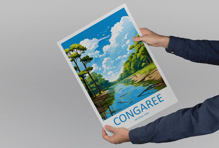 Congaree National Park Travel Print Wall Art Congaree National Park Wall Hanging Home Décor Congaree National Park Gift Art