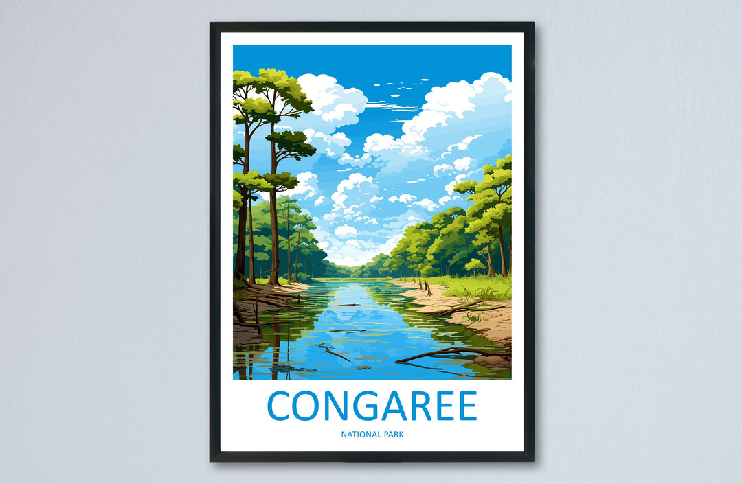 Congaree National Park Travel Print Wall Art Congaree National Park Wall Hanging Home Décor Congaree National Park Gift Art