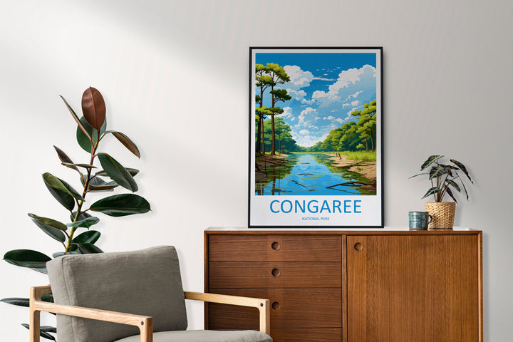 Congaree National Park Travel Print Wall Art Congaree National Park Wall Hanging Home Décor Congaree National Park Gift Art