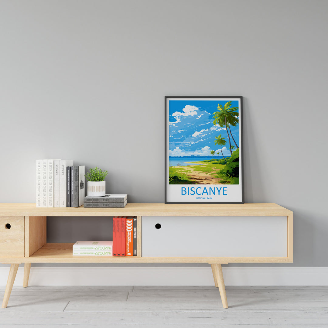 Biscanye National Park Travel Print Wall Art Biscanye Wall Hanging Home Décor Biscanye Gift Art Lovers Art Lover Gift