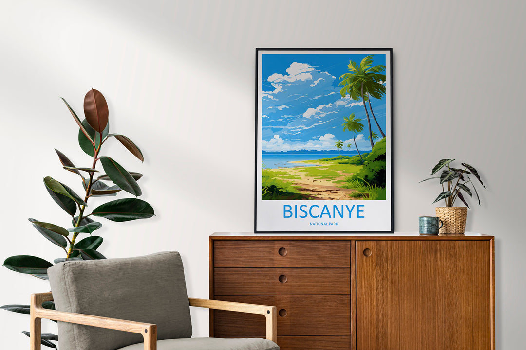 Biscanye National Park Travel Print Wall Art Biscanye Wall Hanging Home Décor Biscanye Gift Art Lovers Art Lover Gift
