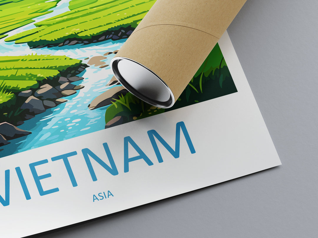 Vietnam Travel Print Wall Art Vietnam Wall Hanging Home Décor Vietnam Gift Art Lovers Vietnam Art Lover Gift Vietnam