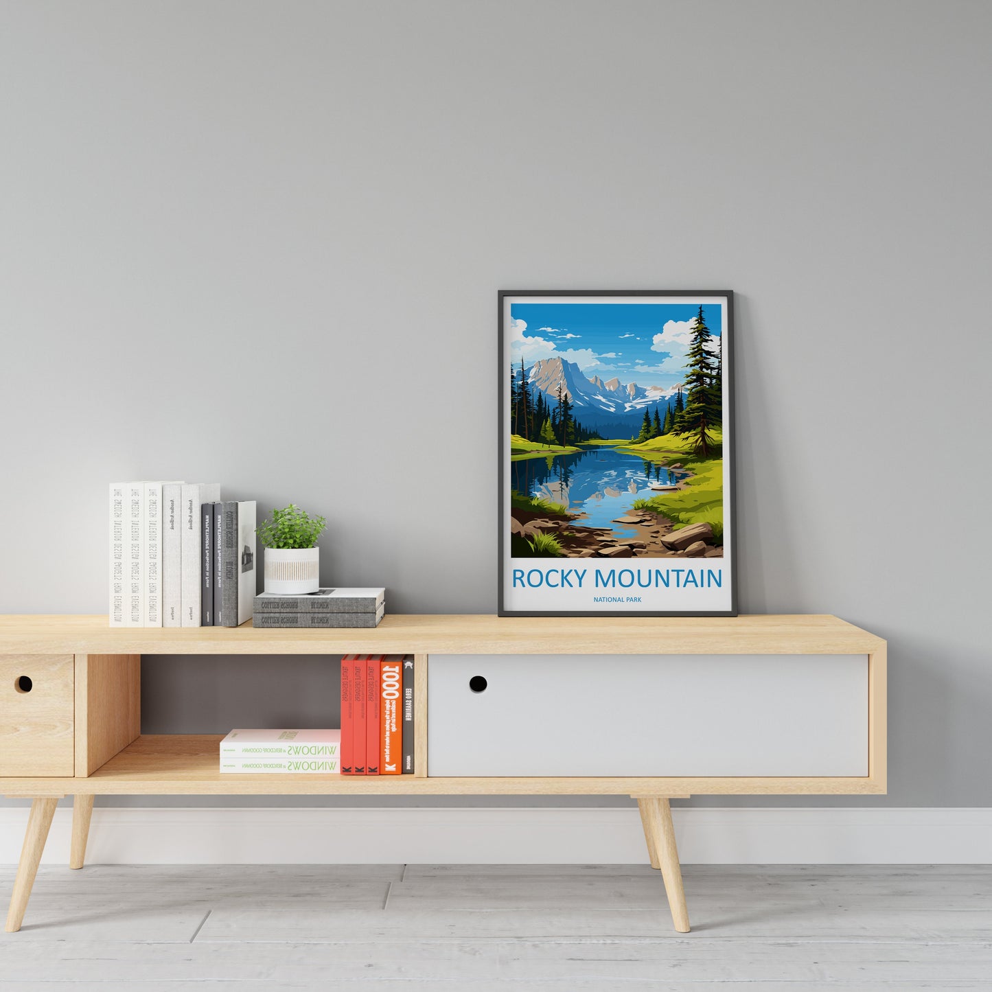 Rocky Mountain National Park Travel Print Wall Art Rocky Mountain Wall Hanging Home Décor Rocky Mountain Gift Art Lovers Colorado Art