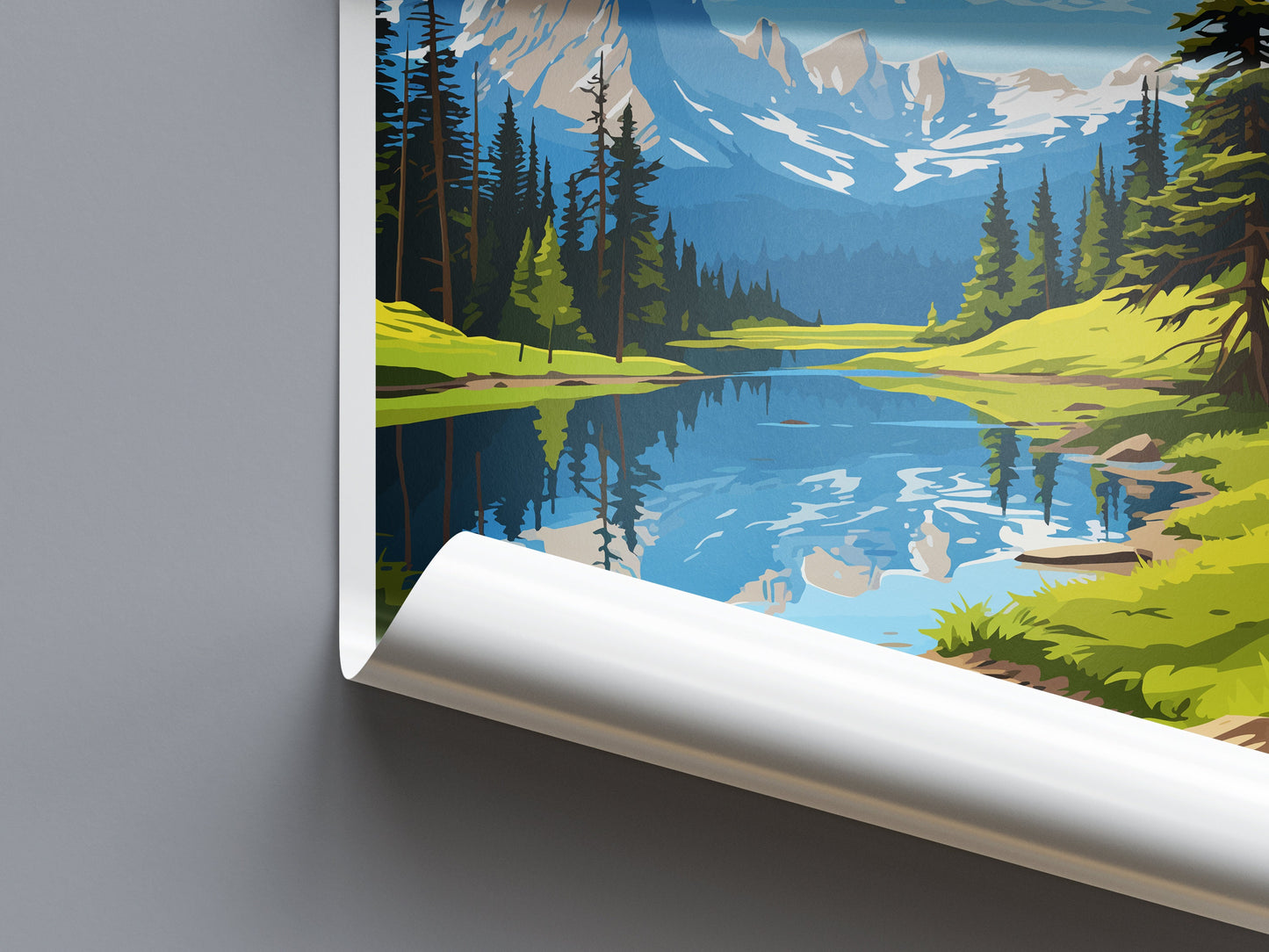 Rocky Mountain National Park Travel Print Wall Art Rocky Mountain Wall Hanging Home Décor Rocky Mountain Gift Art Lovers Colorado Art