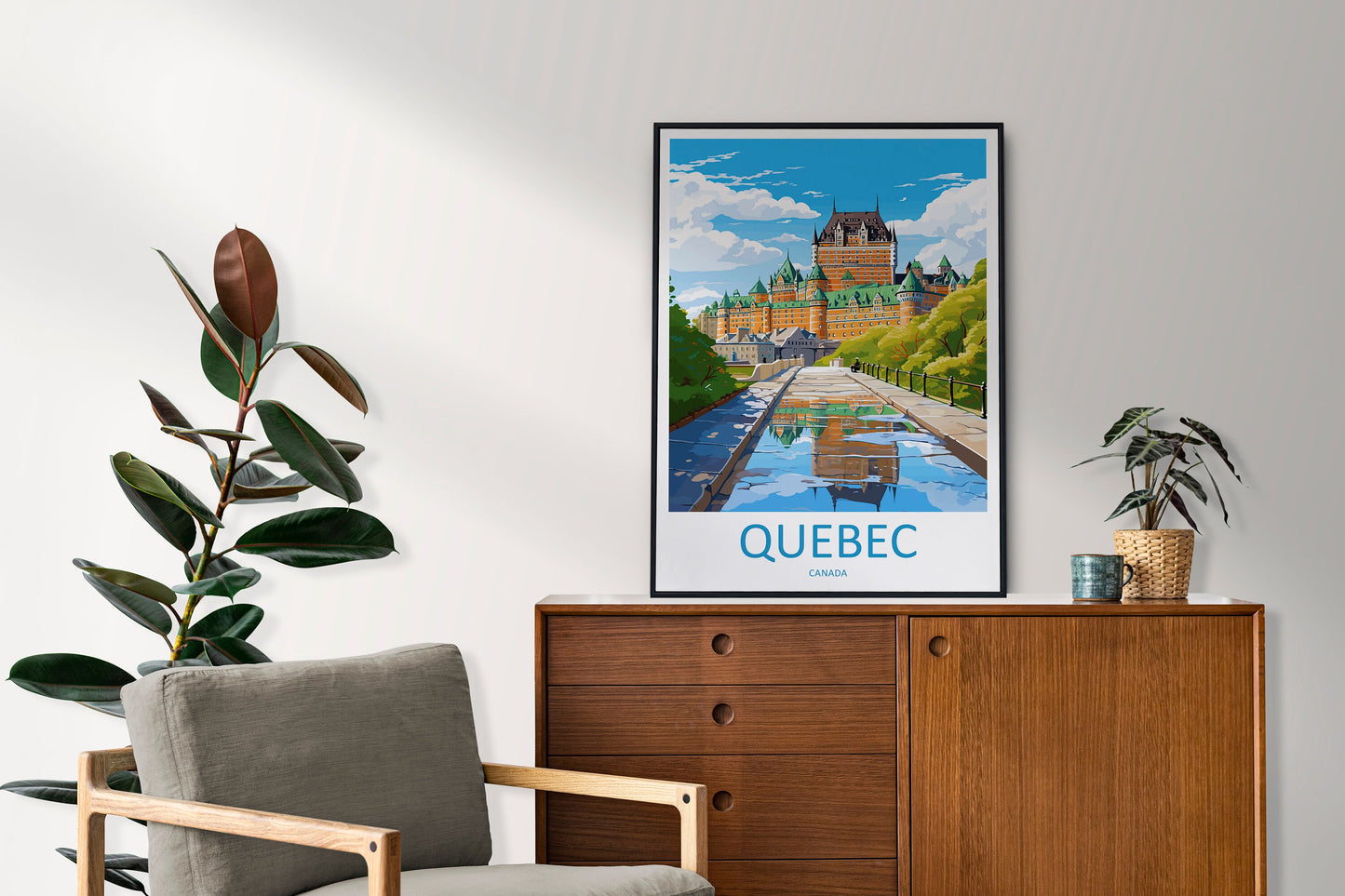 Quebec City Travel Print Wall Art Quebec City Wall Hanging Home Décor Quebec City Gift Art Lovers Canada Art Lover Gift Quebec City Gift