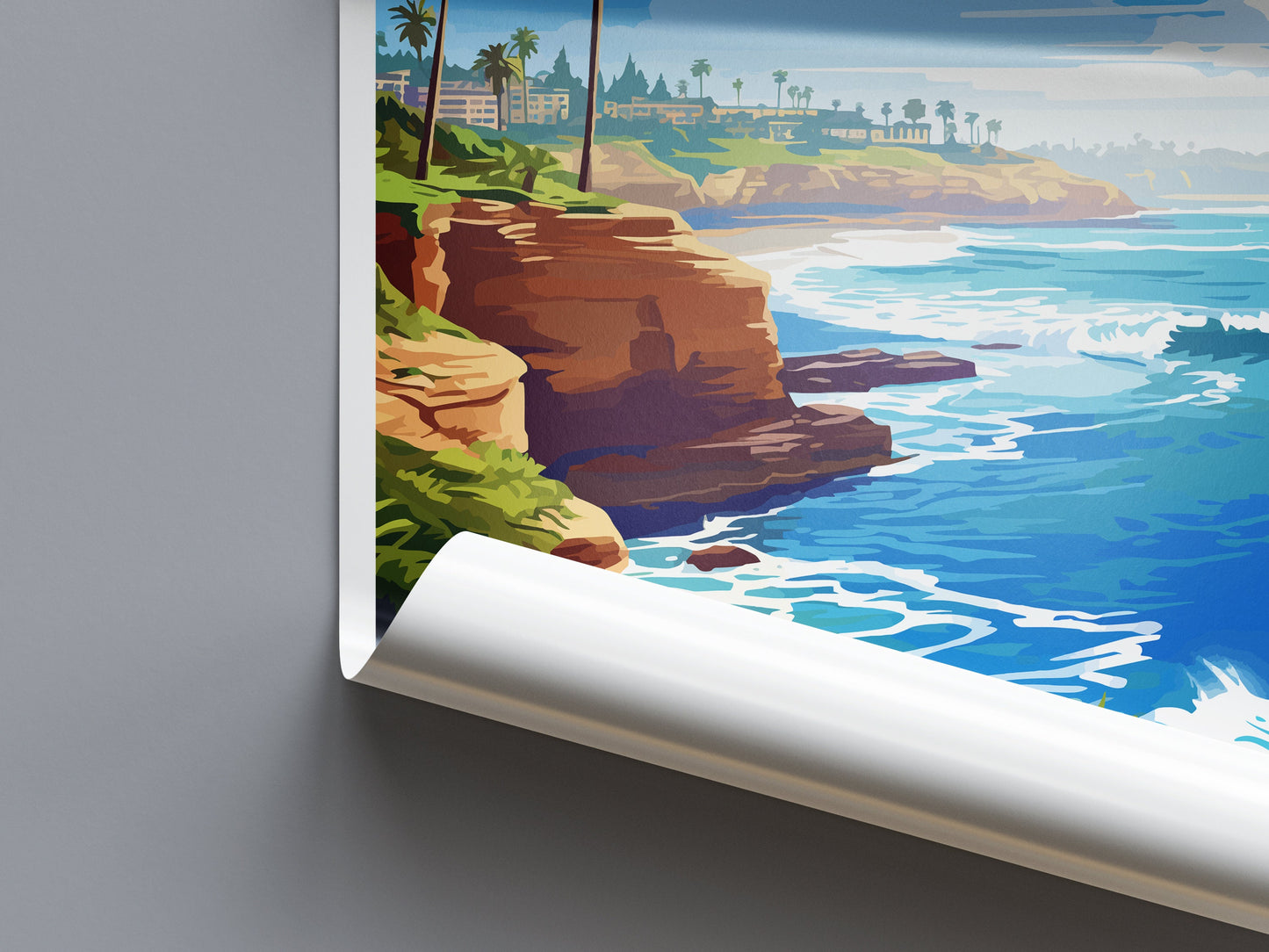 La Jolla Cove Travel Print Wall Art La Jolla Cove Wall Hanging Home Décor La Jolla Cove Gift Art Lovers California Art Lover Gift