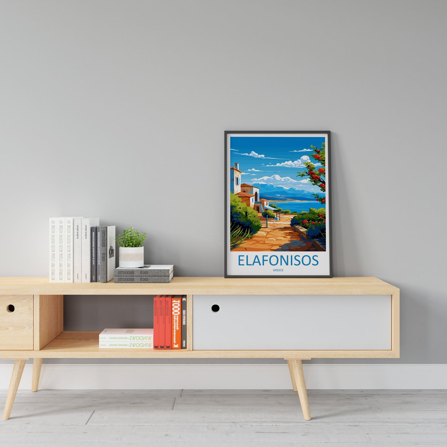 Elafonisos Travel Print Wall Art Elafonisos Greece Wall Hanging Home Decoration Elafonisos Gift Art Lovers Wall Art Print Elafonisos Greece