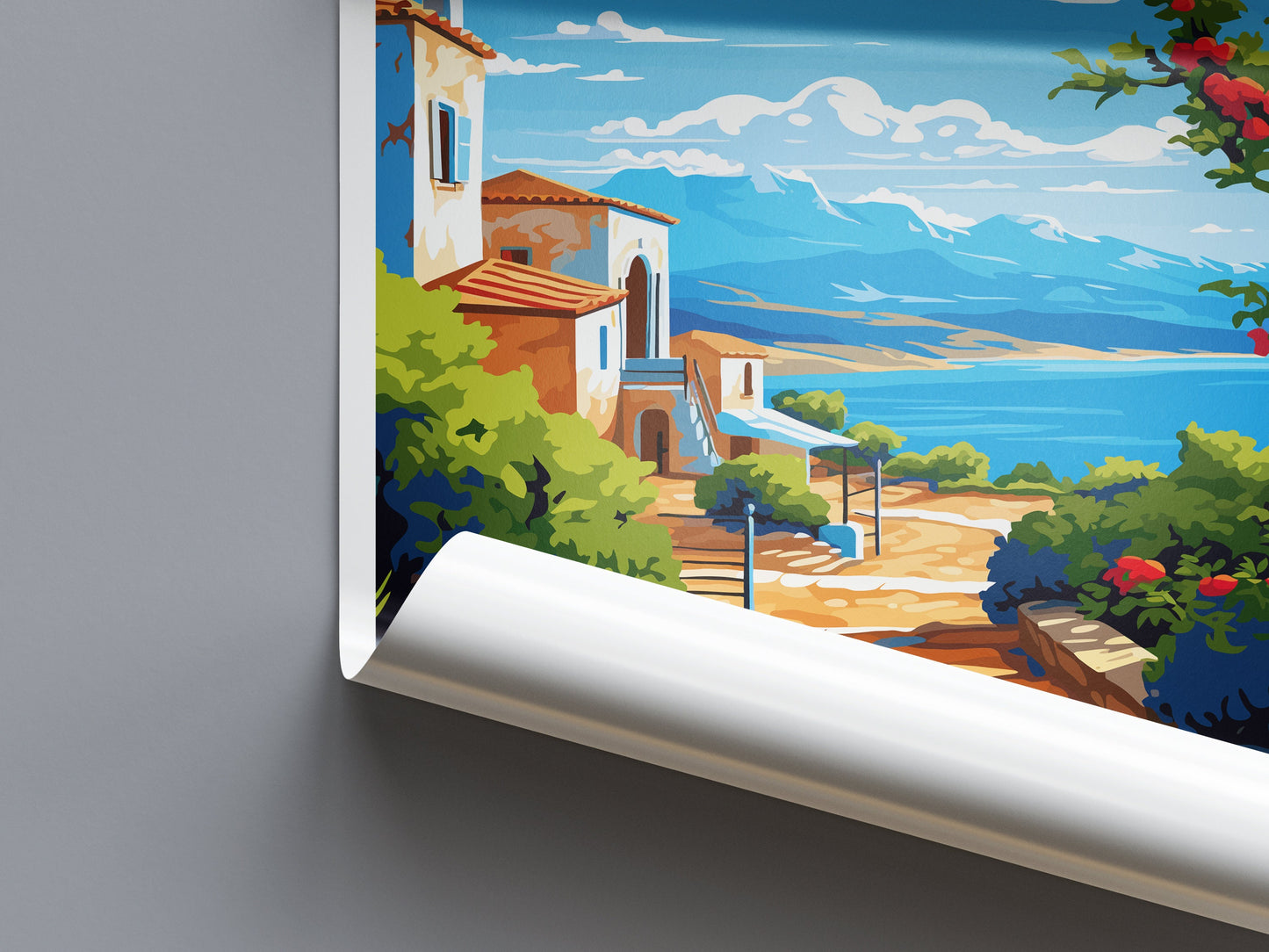 Elafonisos Travel Print Wall Art Elafonisos Greece Wall Hanging Home Decoration Elafonisos Gift Art Lovers Wall Art Print Elafonisos Greece