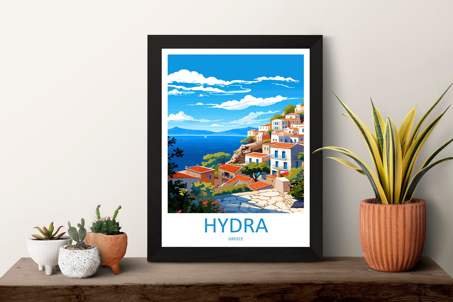 Hydra Travel Print Wall Art Hydra Greece Wall Hanging Home Decoration Hydra Gift Art Lovers Wall Art Print Hydra Greece Wall Art