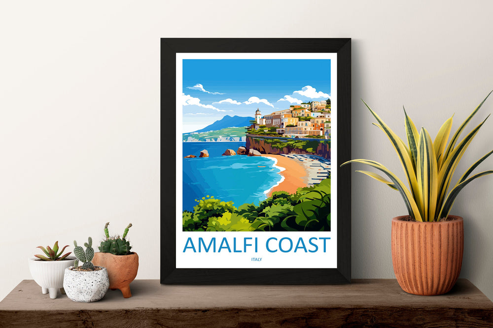 Amalfi Travel Print Wall Art Amalfi Italy Wall Hanging Home Decoration Amalfi Gift Art Lovers Wall Art Print Amalfi Italy Art Amalfi Art