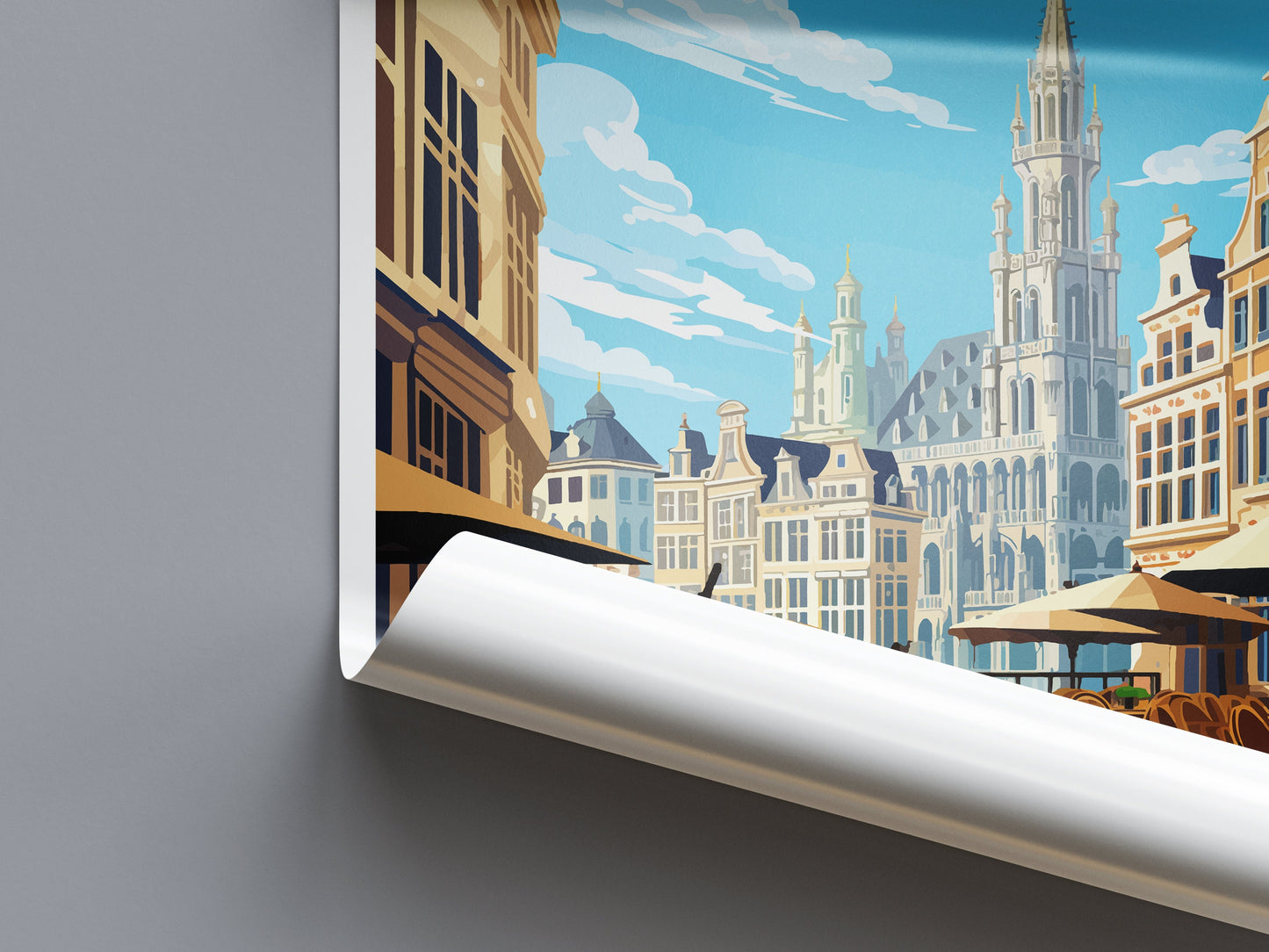 Brussels Travel Print Wall Art Brussels Wall Hanging Home Décor Brussels Gift Art Lovers Belgium Art Lover Gift Brussels Wall Décor