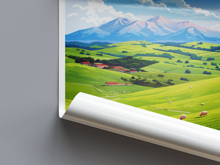 Gran Sasso And Monti Della Laga National Park Travel Print Wall Art Gran Sasso Wall Hanging Home Decor Gran Sasso Gift Art Lovers Wall Art