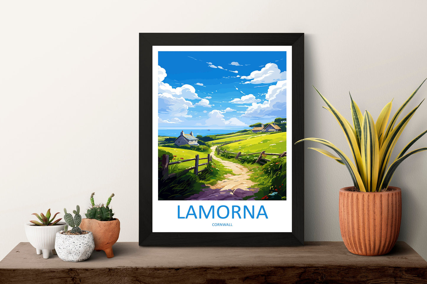 Lamorna Travel Print Wall Art Lamorna Wall Hanging Home Décor Lamorna Gift Art Lovers Cornwall Art Lover Gift