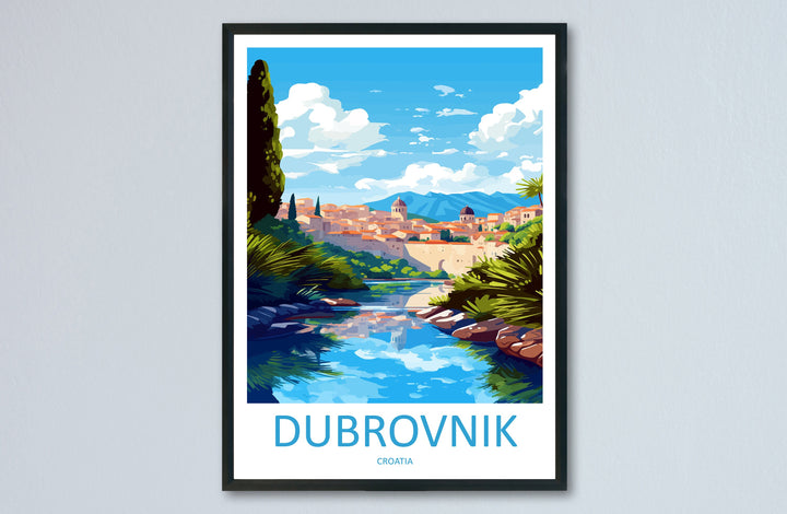 Dubrovnik Travel Print Wall Art Dubrovnik Wall Hanging Home Décor Dubrovnik Gift Art Lovers Croatia Art Lover Gift Dubrovnik Poster