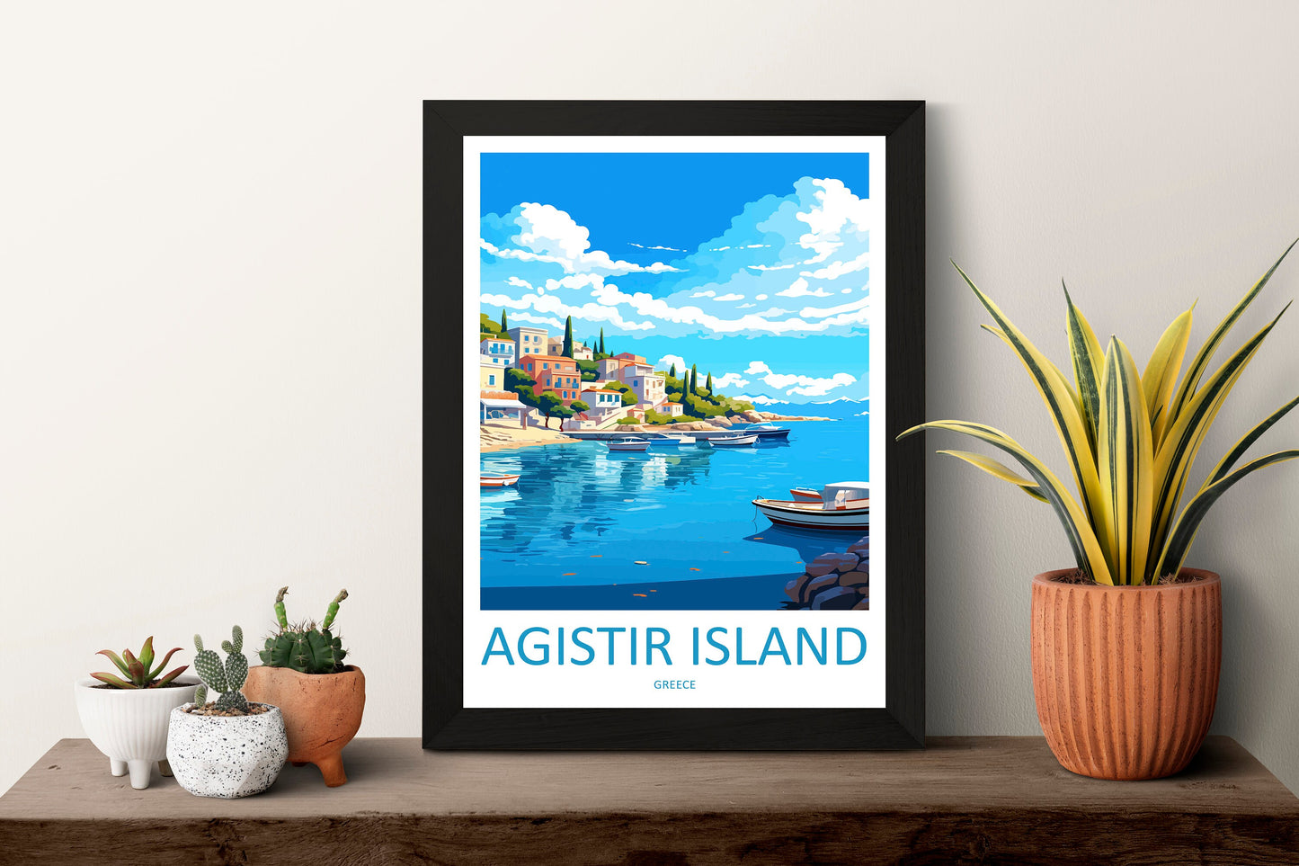 Agistri Island Travel Print Wall Art Agistri Island Wall Hanging Home Decoration Agistri Island Gift Art Lovers Wall Art Print Greece