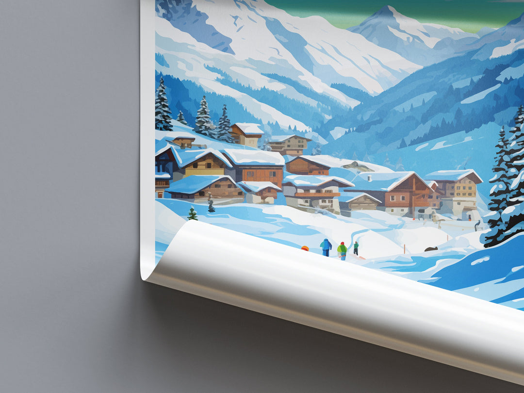 St. Anton Travel Print Wall Art St. Anton Wall Hanging Home Décor St. Anton Gift Art Lovers Ski Art Lover Gift St. Anton Print Skiing Print