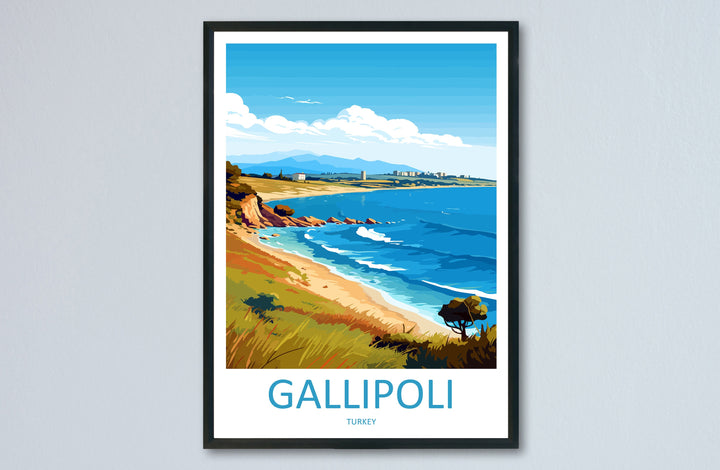 Gallipoli Travel Print Wall Art Gallipoli Wall Hanging Home Décor Gallipoli Gift Art Lovers Turkey Art Lover Gift Gallipoli Turkey Travel