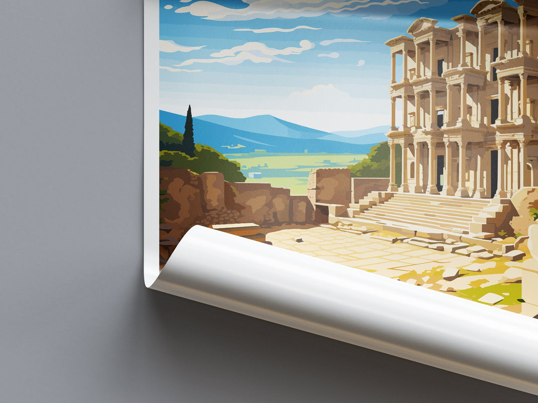 Ephesus Travel Print Wall Art Ephesus Wall Hanging Home Decoration Ephesus Gift Art Lovers Wall Art Print Art Ephesus Wall Print Turkey Art