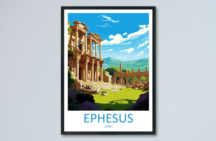 Ephesus Travel Print Wall Art Ephesus Wall Hanging Home Decoration Ephesus Gift Art Lovers Wall Art Print Art Ephesus Wall Print Turkey Art