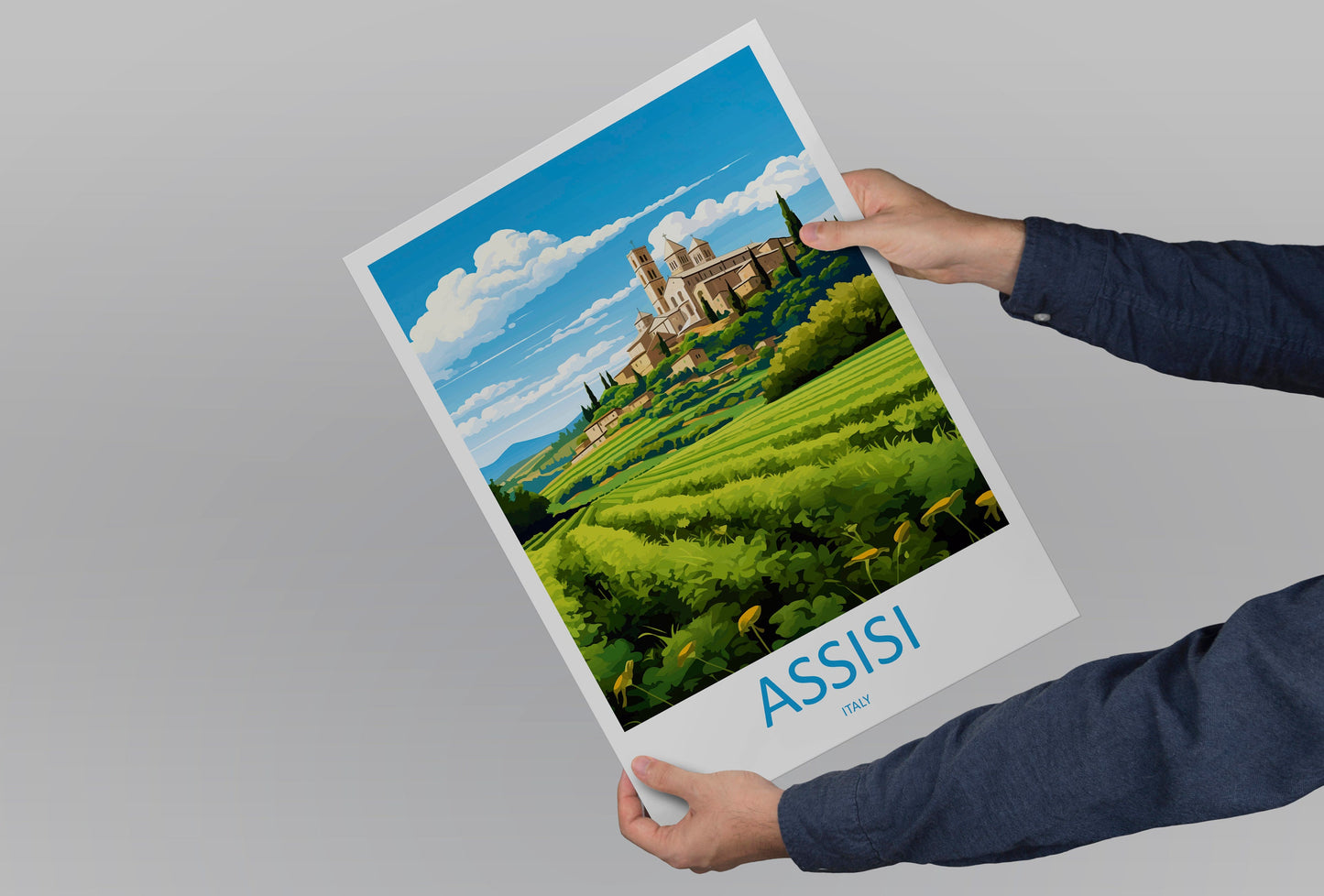 Assisi Travel Print Wall Art Assisi Wall Hanging Home Décor Assisi Gift Art Lovers Italy Art Lover Gift Assisi Print Assisi Travel Gift Art