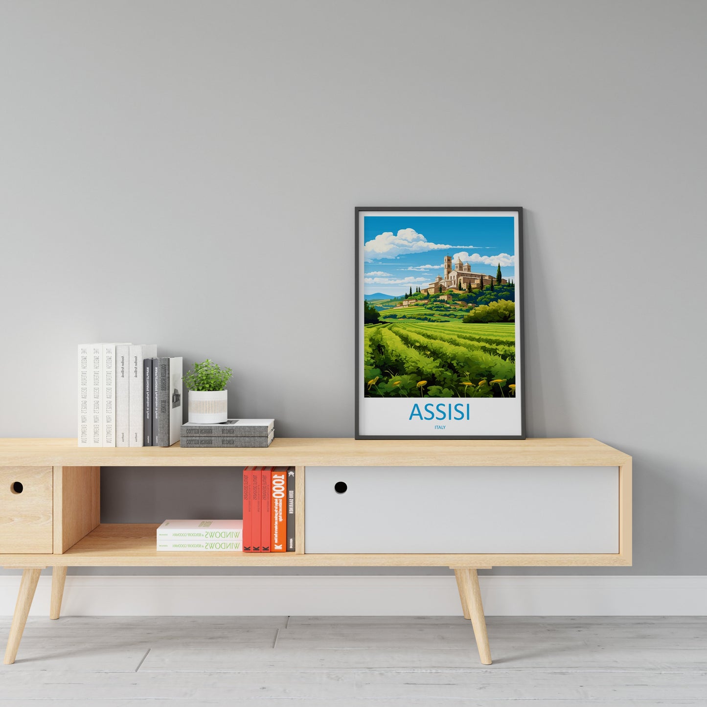 Assisi Travel Print Wall Art Assisi Wall Hanging Home Décor Assisi Gift Art Lovers Italy Art Lover Gift Assisi Print Assisi Travel Gift Art