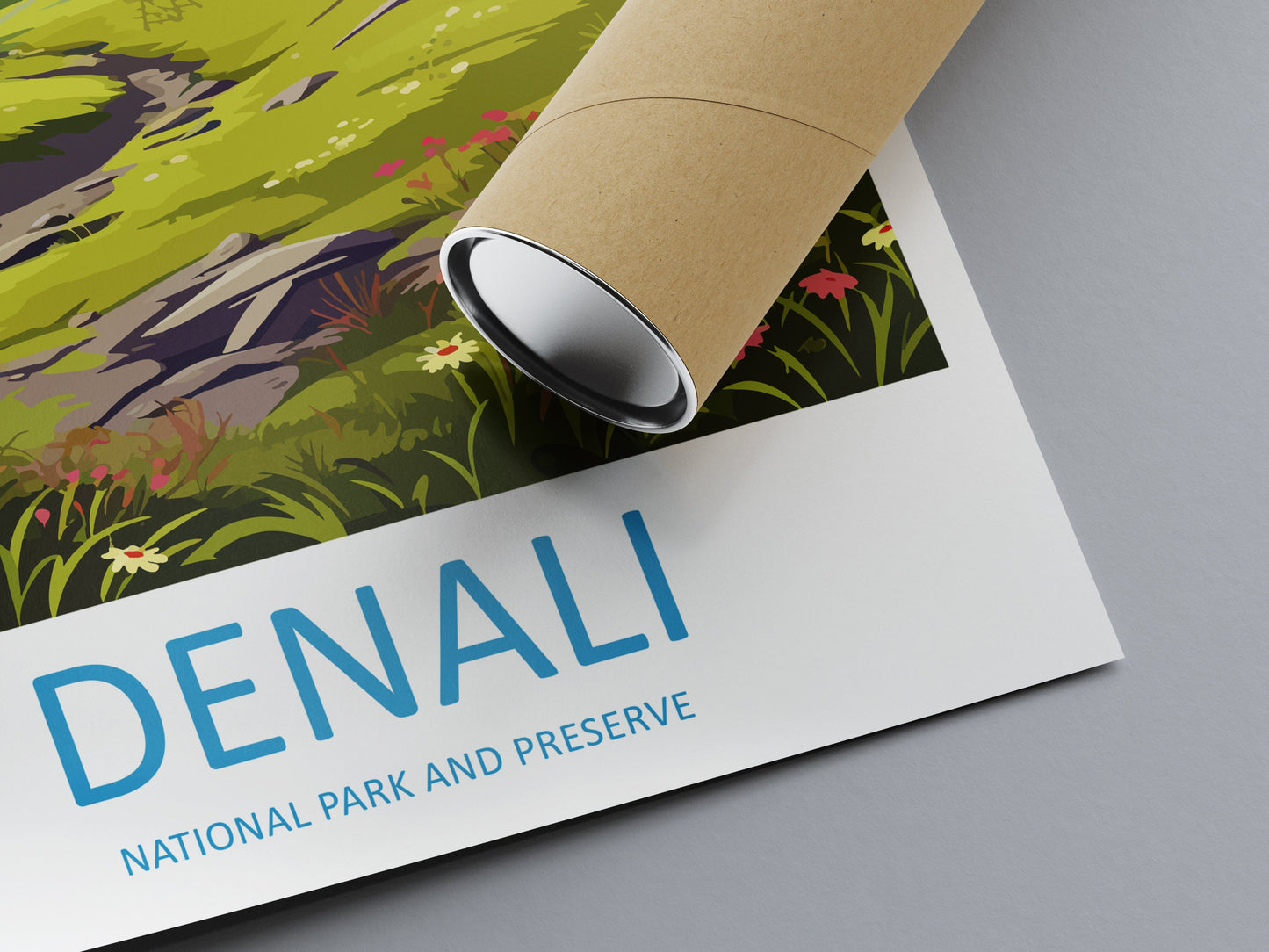 Denali National Park Travel Print Wall Art Denali Wall Hanging Home Décor Denali Gift Art Lovers Alaska Art Lover Gift Denali