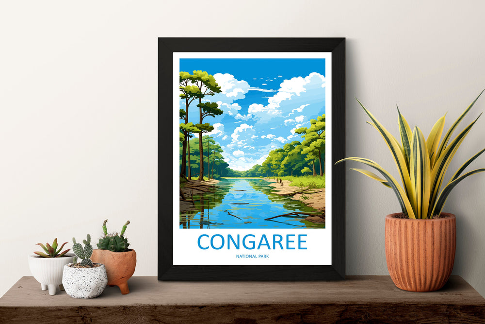 Congaree National Park Travel Print Wall Art Congaree National Park Wall Hanging Home Décor Congaree National Park Gift Art