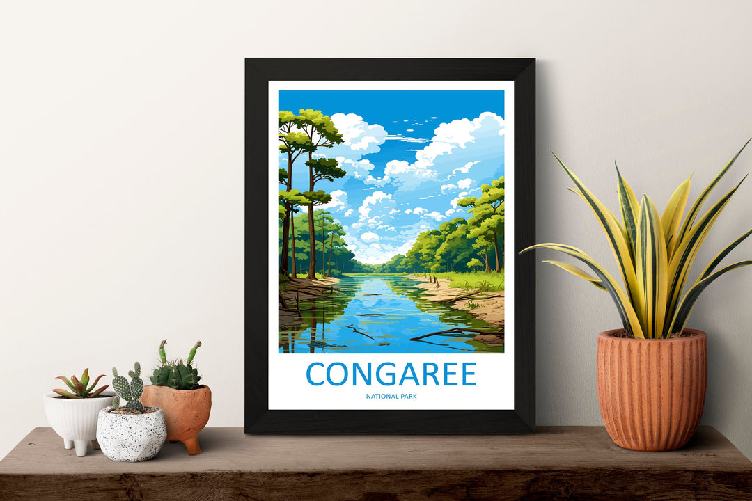 Congaree National Park Travel Print Wall Art Congaree National Park Wall Hanging Home Décor Congaree National Park Gift Art