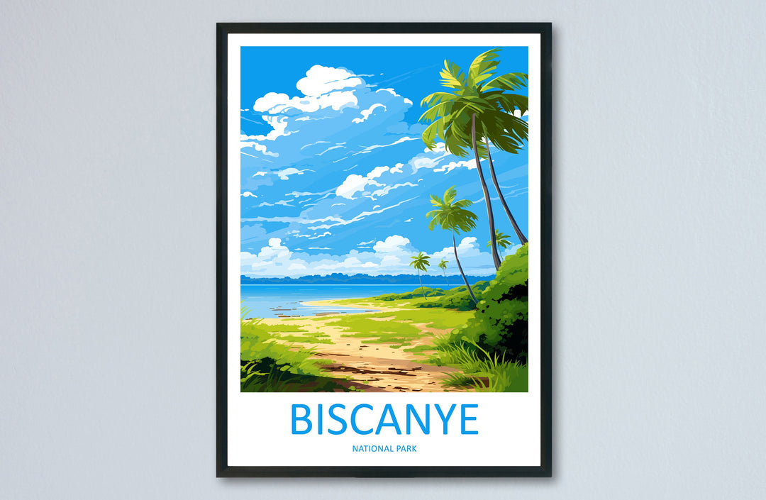 Biscanye National Park Travel Print Wall Art Biscanye Wall Hanging Home Décor Biscanye Gift Art Lovers Art Lover Gift