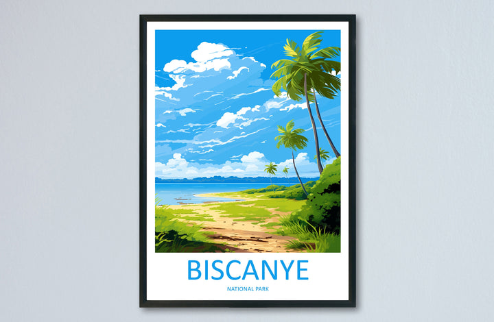 Biscanye National Park Travel Print Wall Art Biscanye Wall Hanging Home Décor Biscanye Gift Art Lovers Art Lover Gift