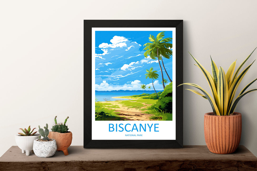 Biscanye National Park Travel Print Wall Art Biscanye Wall Hanging Home Décor Biscanye Gift Art Lovers Art Lover Gift