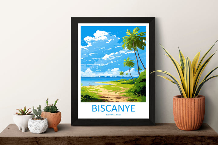 Biscanye National Park Travel Print Wall Art Biscanye Wall Hanging Home Décor Biscanye Gift Art Lovers Art Lover Gift