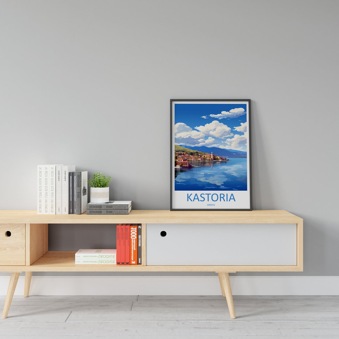 Kastoria Travel Print Wall Art Kastoria Greece Wall Hanging Home Decoration Kastoria Gift Art Lovers Wall Art Print Kastoria Greece Wall Art